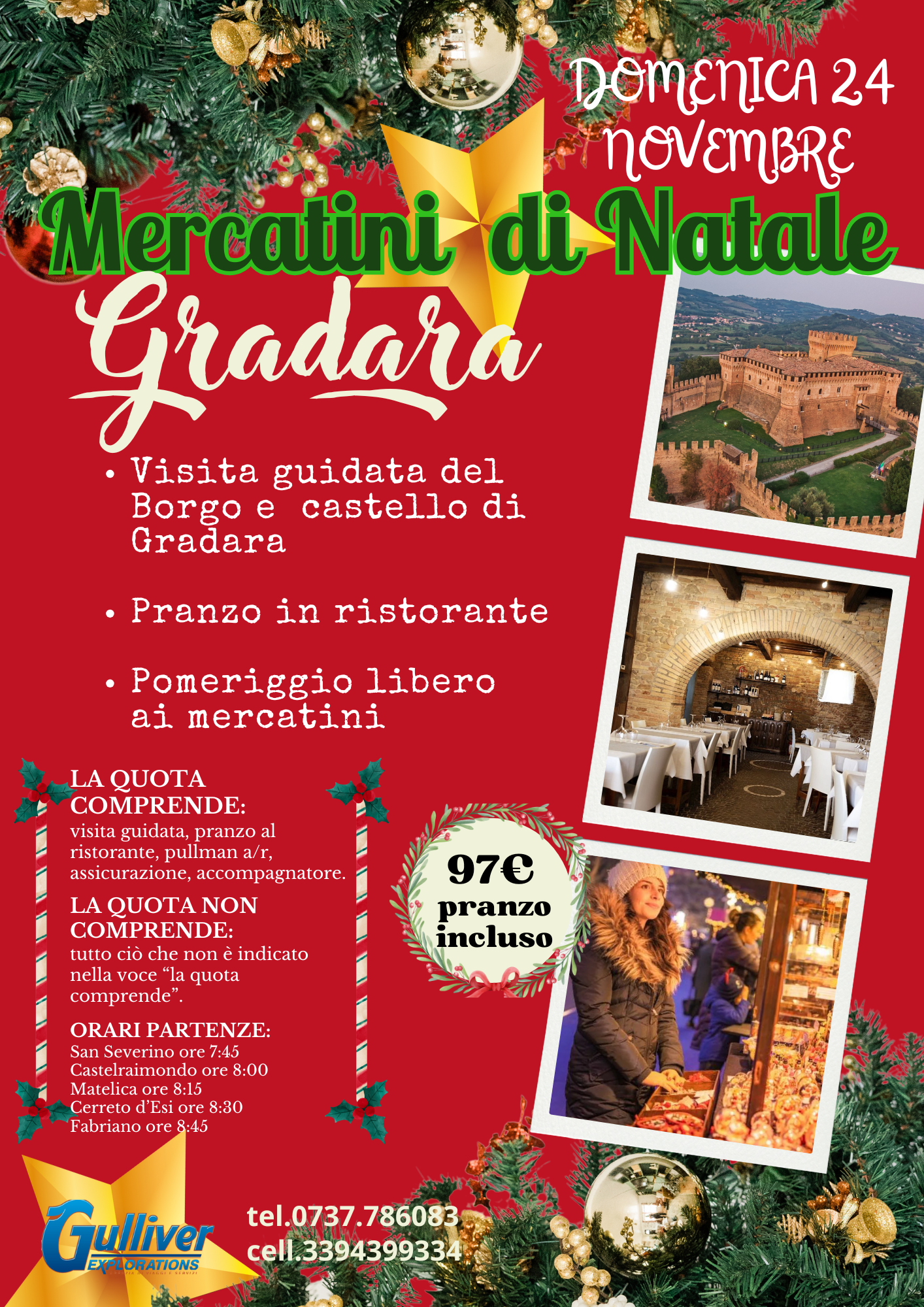 Castello di Gradara e Mercatini di Natale