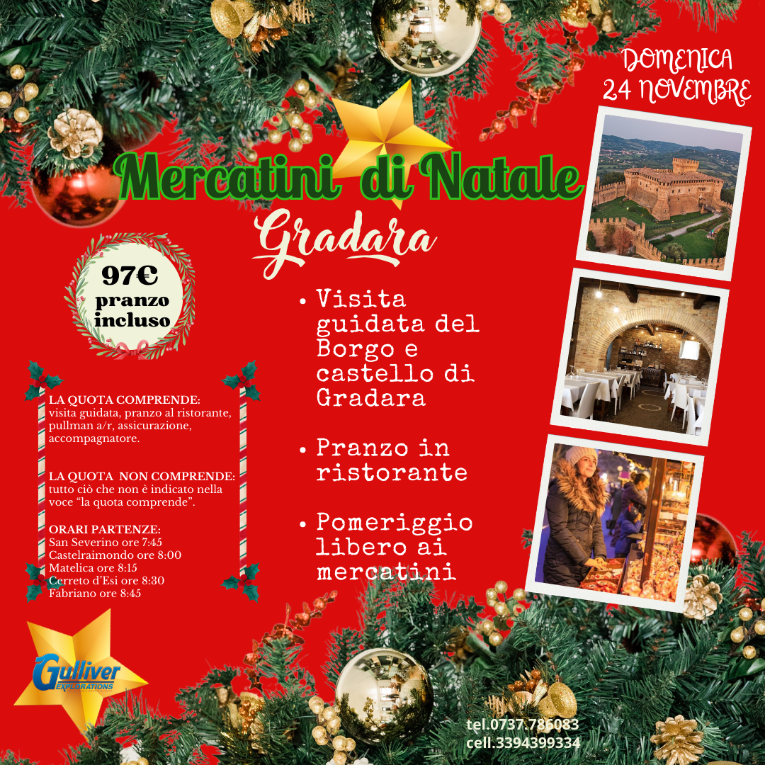 Castello di Gradara e Mercatini di Natale