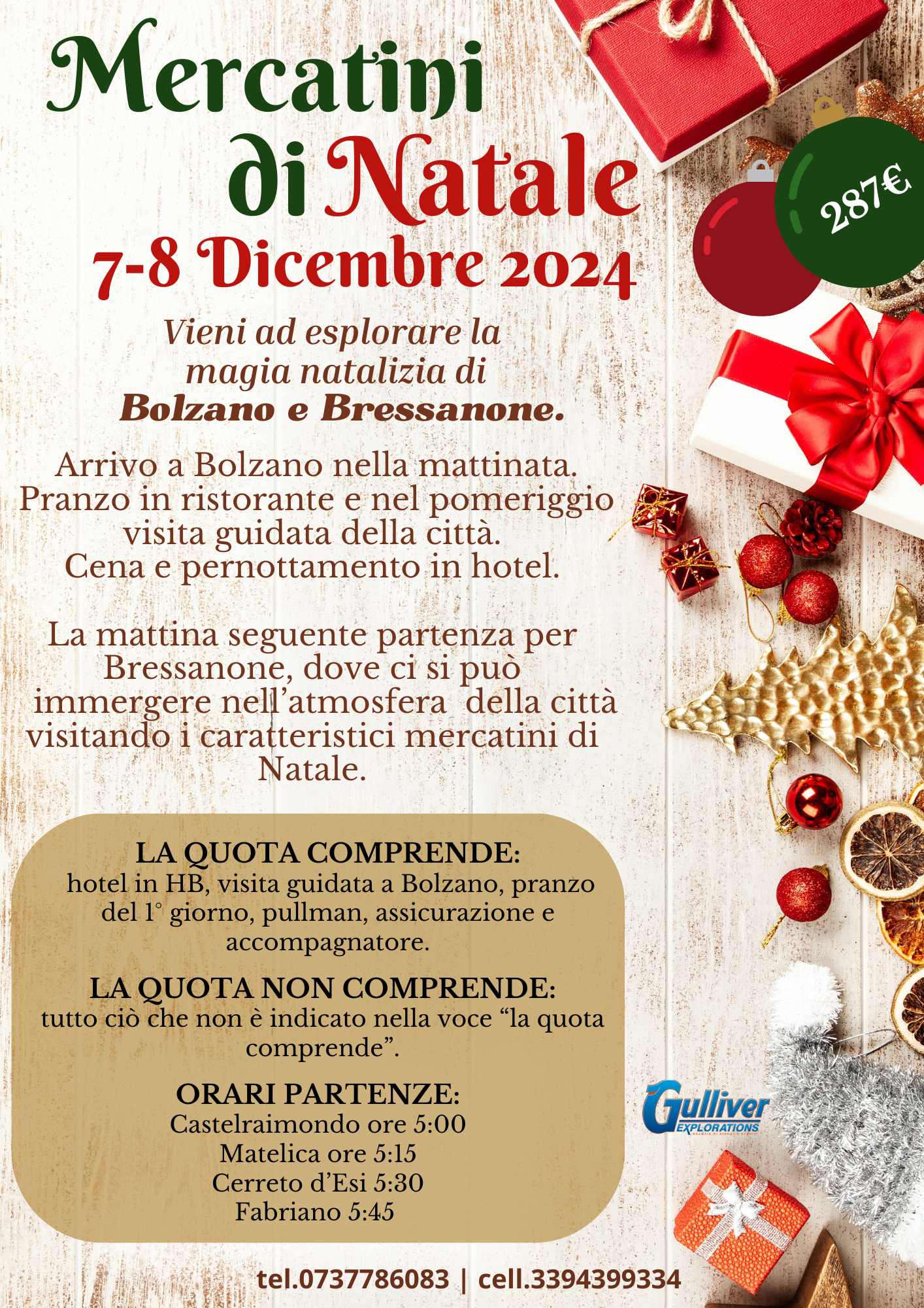 Bolzano e Bressanone - Mercatini di Natale