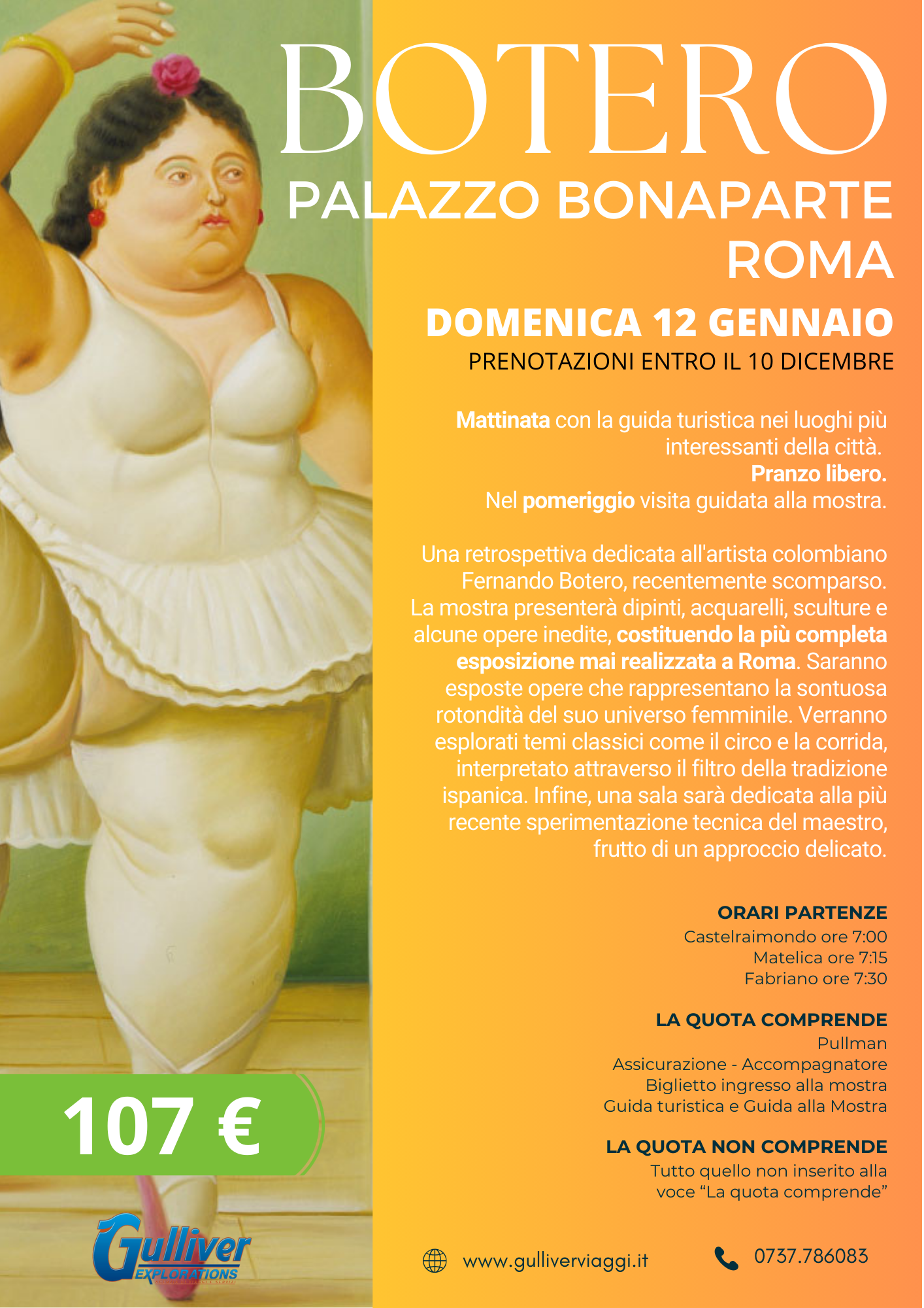 Mostra Botero a Roma