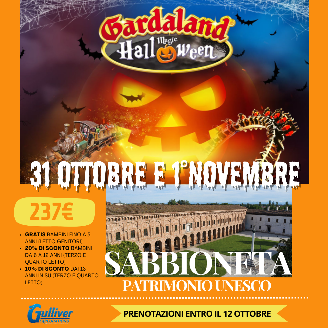 Halloween nella magica Gardaland e visita a Sabbioneta patrimonio unesco